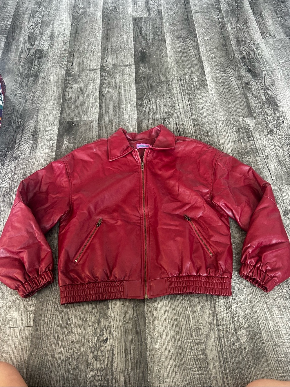 Edikted Red Women's Bomber Jacket with Front Zip